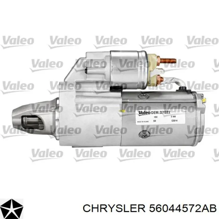 Стартер Chrysler 56044572AB ціна, від 128.09 USD