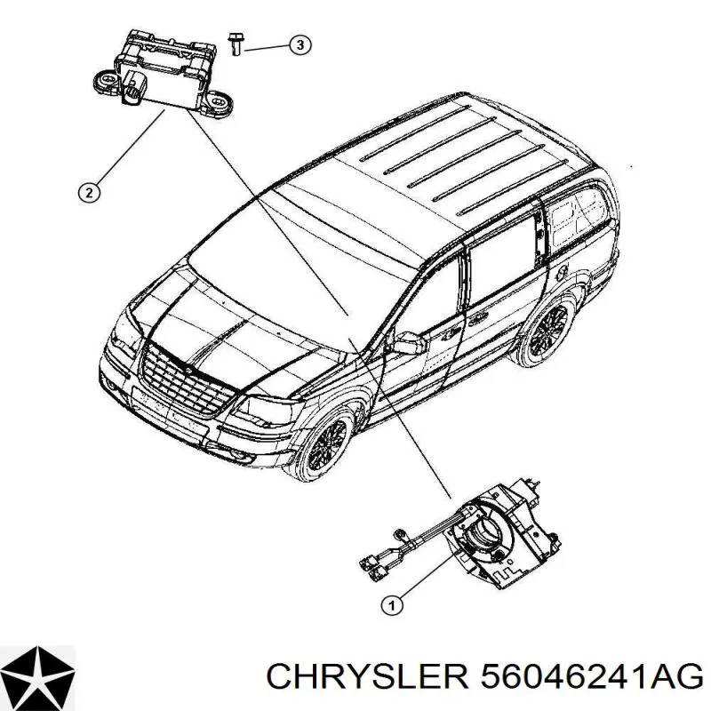 Кільце подушки безпеки Chrysler 56046241AA