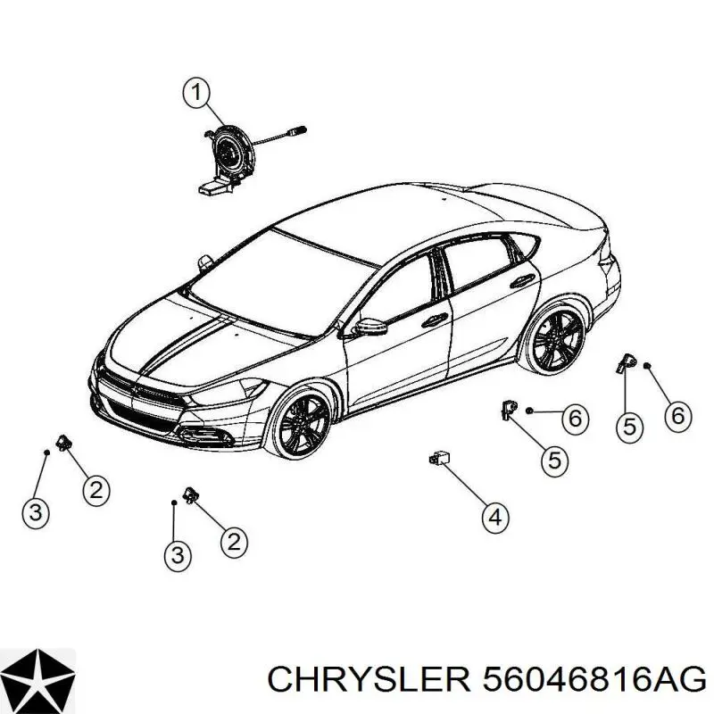  K56046816AG Fiat/Alfa/Lancia