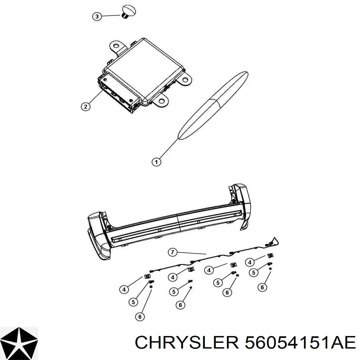  Chrysler 56054151AA ціна, від 28.47 USD