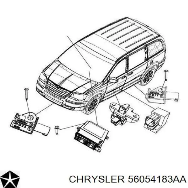 Датчик подушки безпеки Chrysler 56054183AA