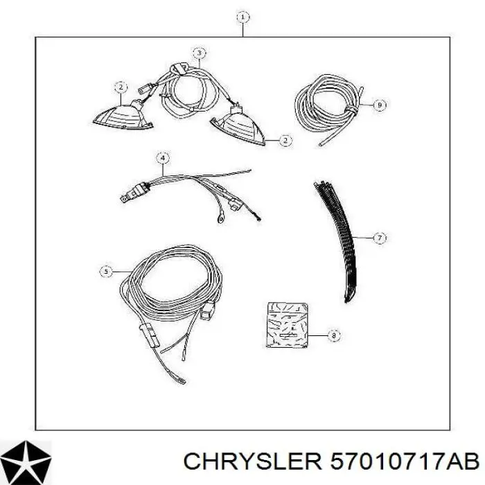 Фара задня, ліва Chrysler 57010717AB ціна, від 18.21 USD