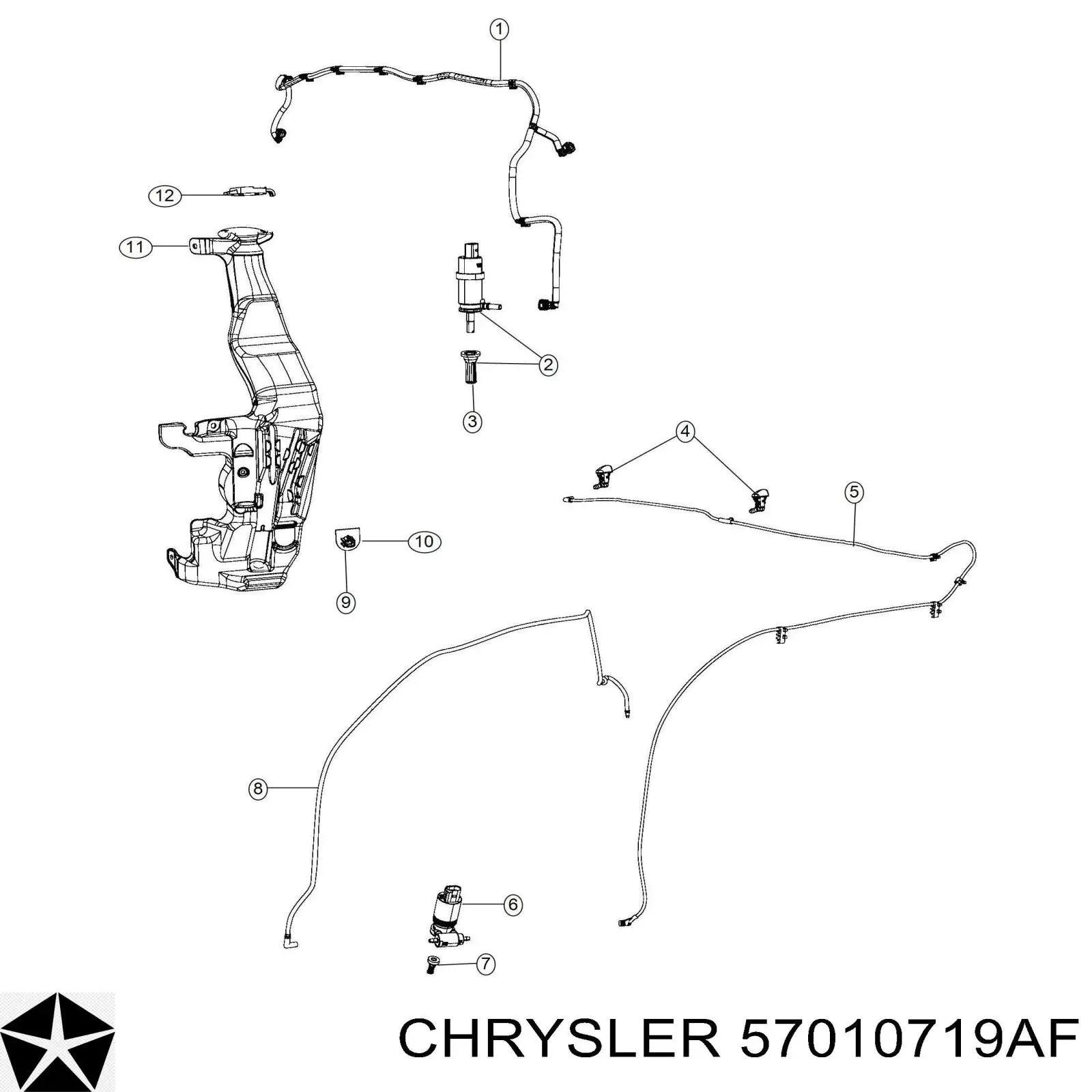 Бачок омивача лобового скла FPS FP2408101 ціна, від 68.21 USD