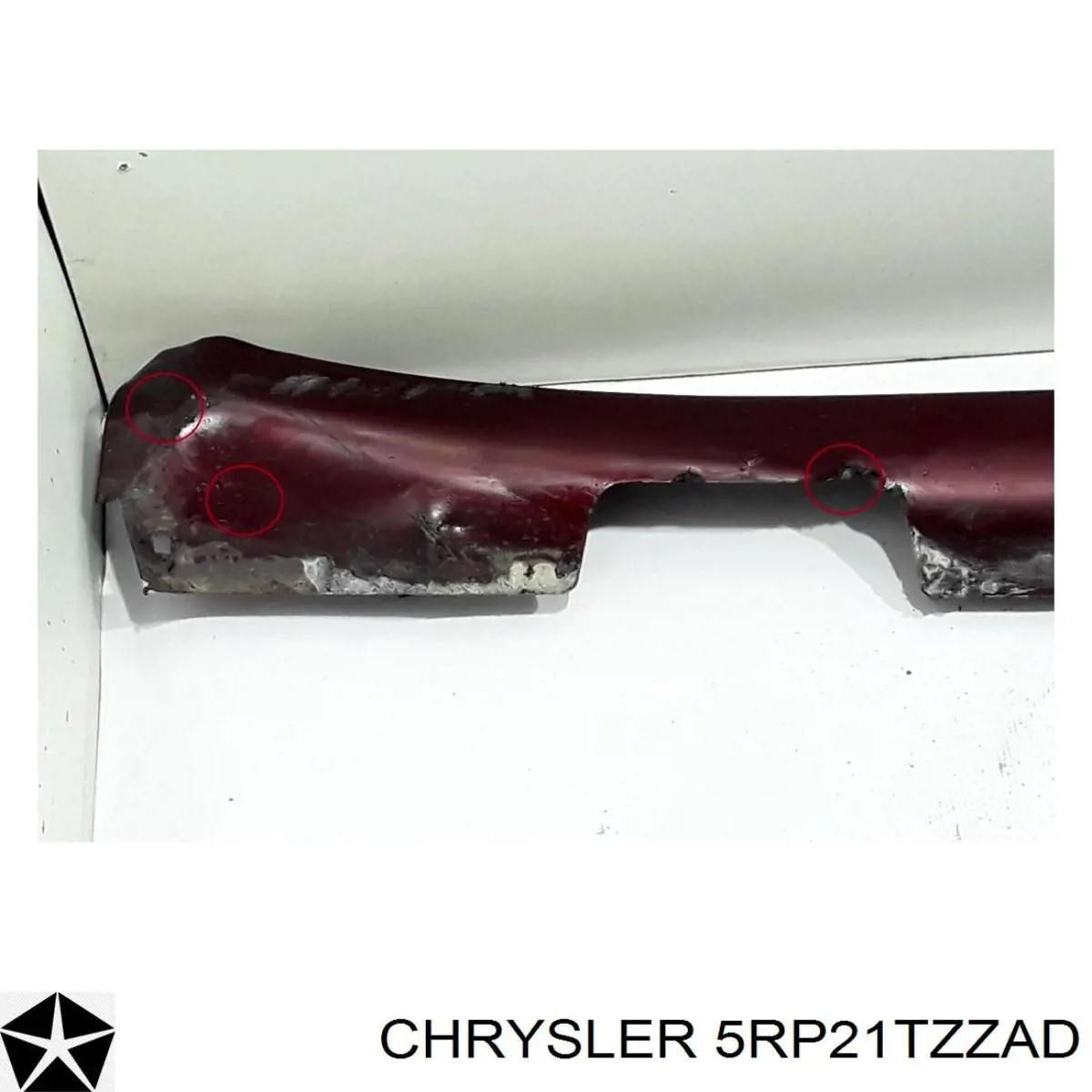 Накладка зовнішня (молдинг) порога, лівий 5RP21TZZAG Chrysler