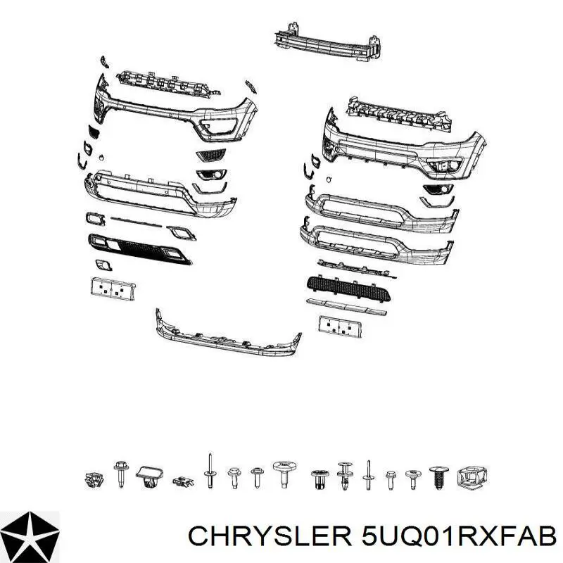 Купити 5UQ01RXFAB Chrysler Окантовка противотуманки