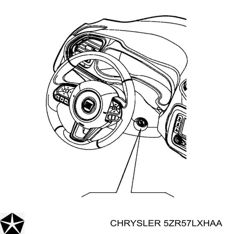 Кнопка запуску двигуна Chrysler 5ZR57LXHAB ціна, від 7.71 USD