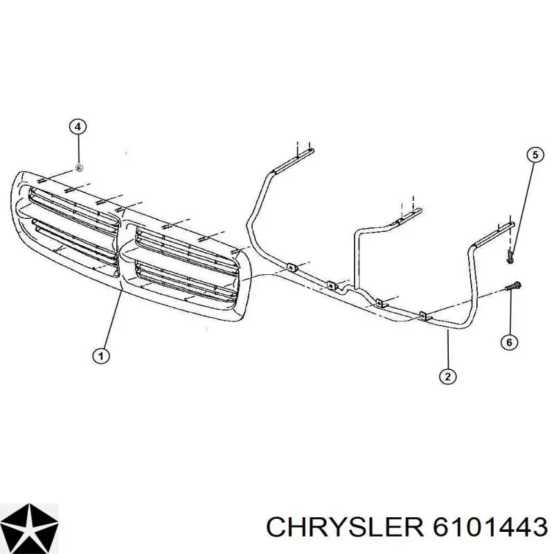 6101443 Chrysler Підсилювач гальм вакуумний