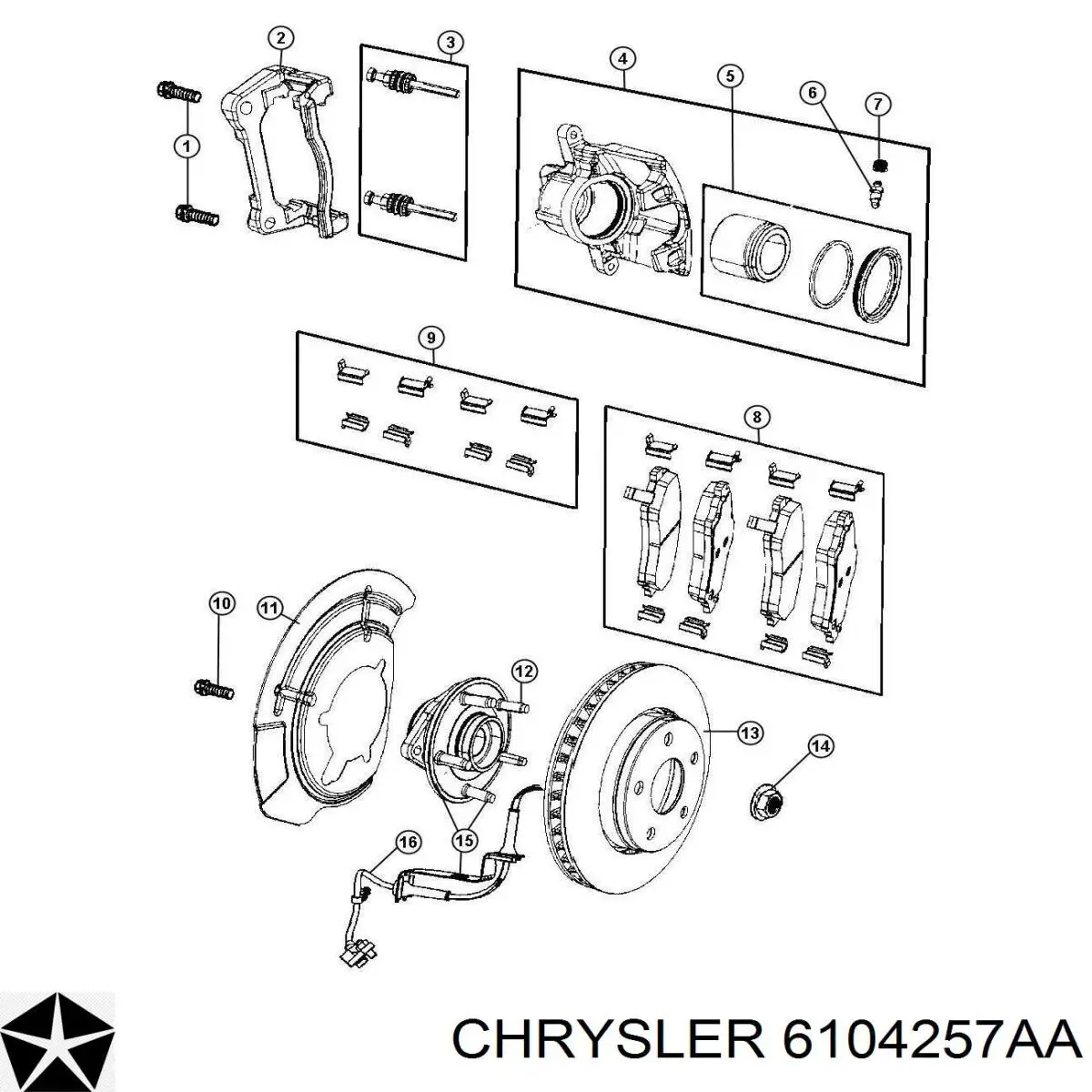  6104257AA Chrysler