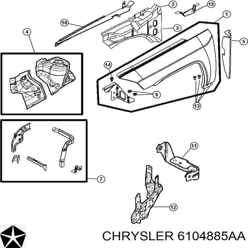  Chrysler 06104885AA ціна, від 0.74 USD