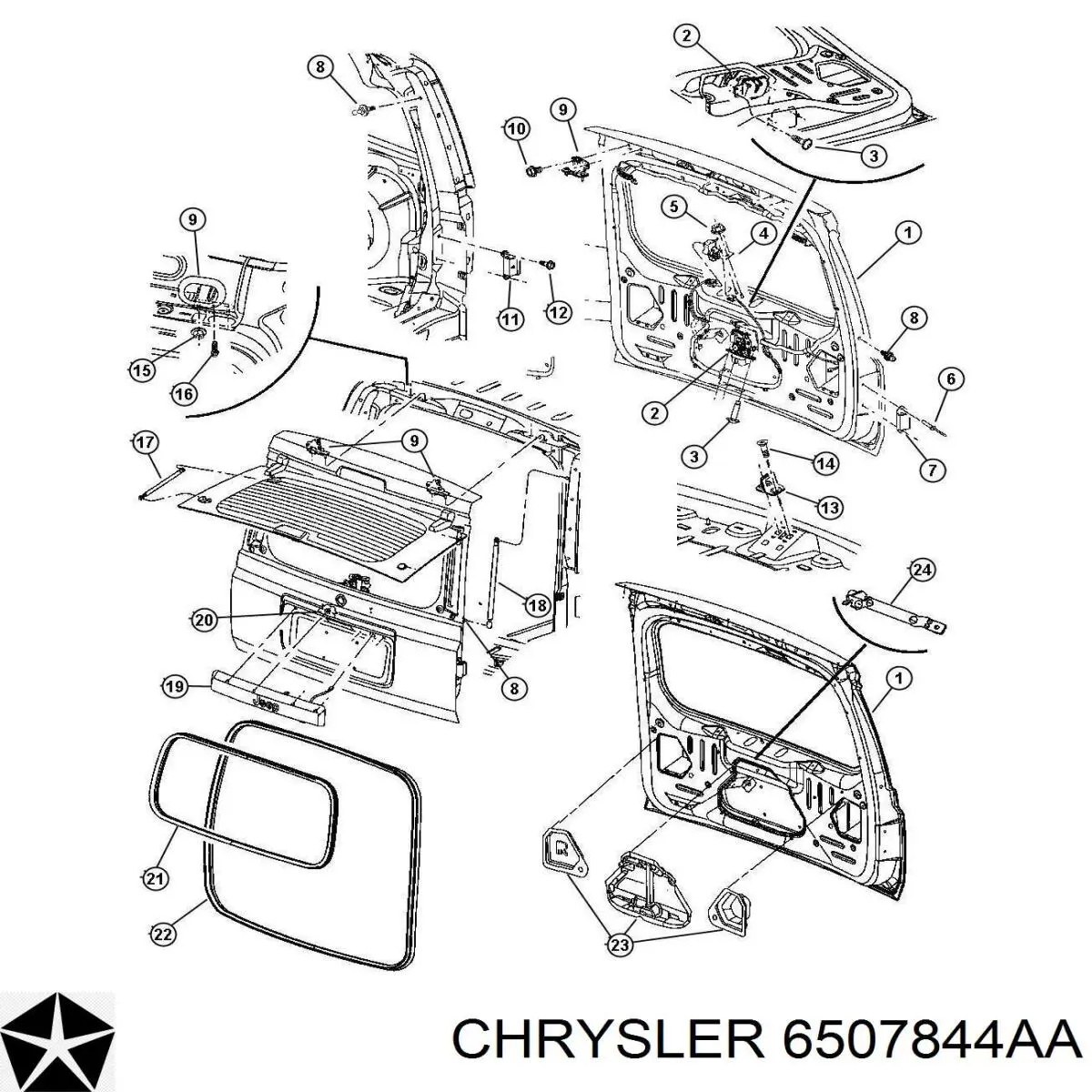 Chrysler 6507844AA ціна, від 8.35 USD
