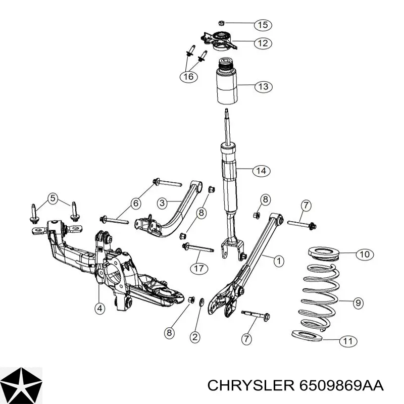  Chrysler 6509869AA ціна, від 53.04 USD