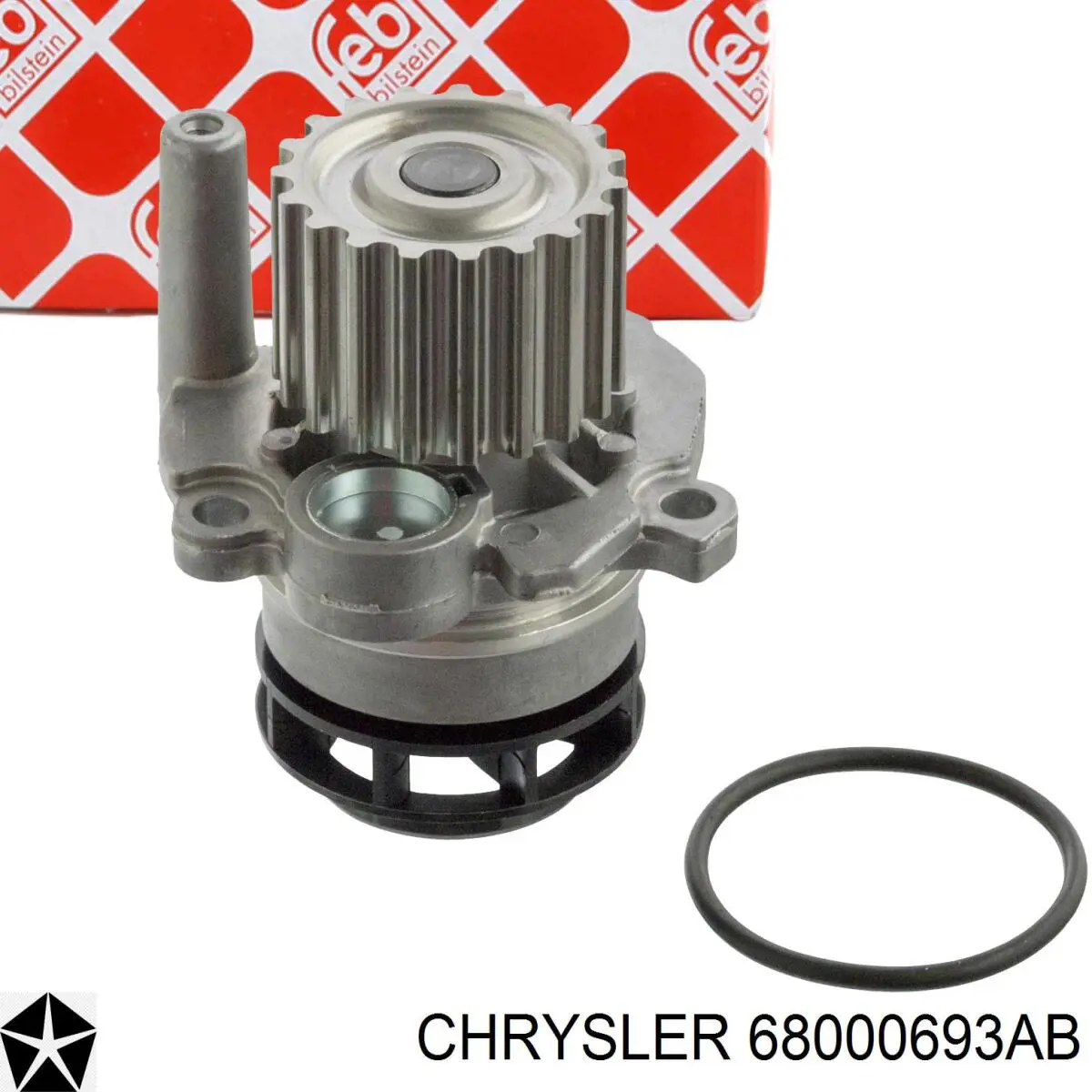 Купити 68000693AB Chrysler Насос охолоджуючої рідини