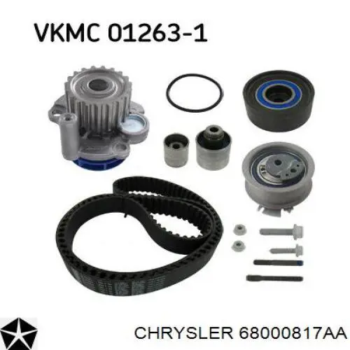 Купити 68000817AA Chrysler Ролик паразитний ГРМ