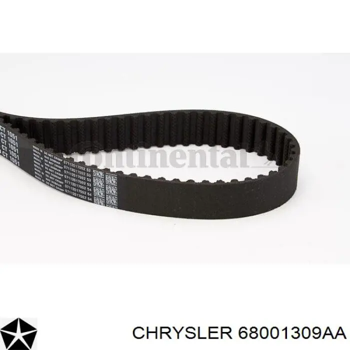 Купити 68001309AA Chrysler Ремінь газорозподільного механізму