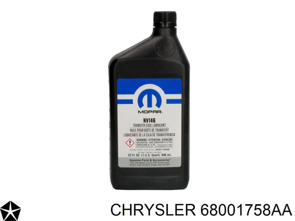 Масло трансмісії 68001758AA Chrysler