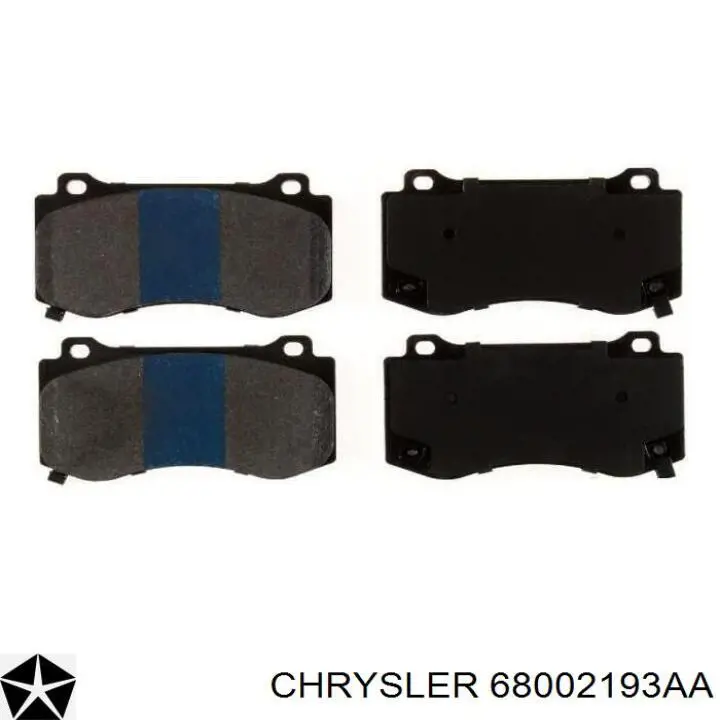 Купити 68002193AA Chrysler Колодки гальмівні передні, дискові