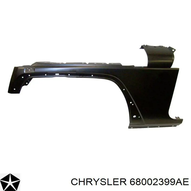Ліве переднє крило Chrysler 68002399AE ціна, від 61.01 USD