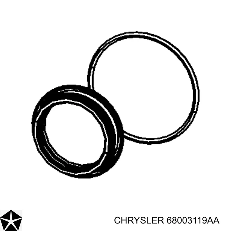Сальник роздавальної коробки, первинного вала 68003119AA Chrysler