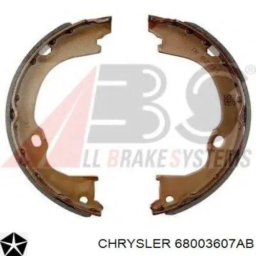 Купити 68003607AB Chrysler Гальмівні колодки гальма стоянки