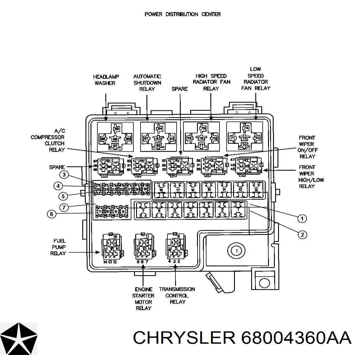  68004360AA Chrysler