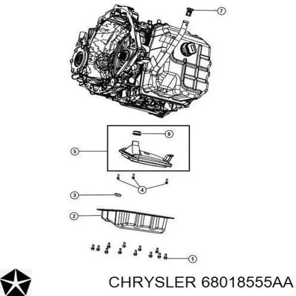 68018555AA Chrysler фільтр акпп