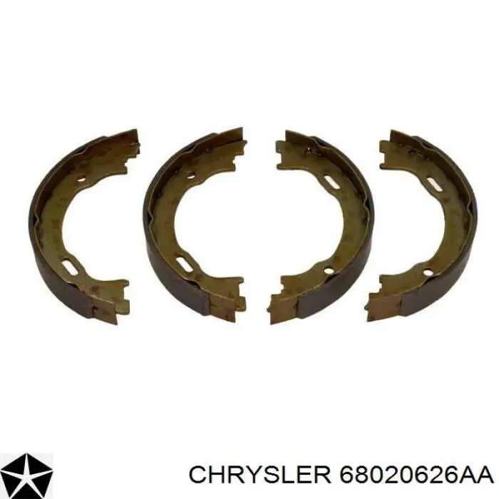 68020626AA Chrysler Гальмівні колодки ручника