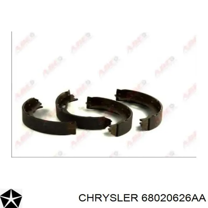 Колодки ручника / стоянкового гальма Chrysler 68020626AA ціна, від 22.10 USD