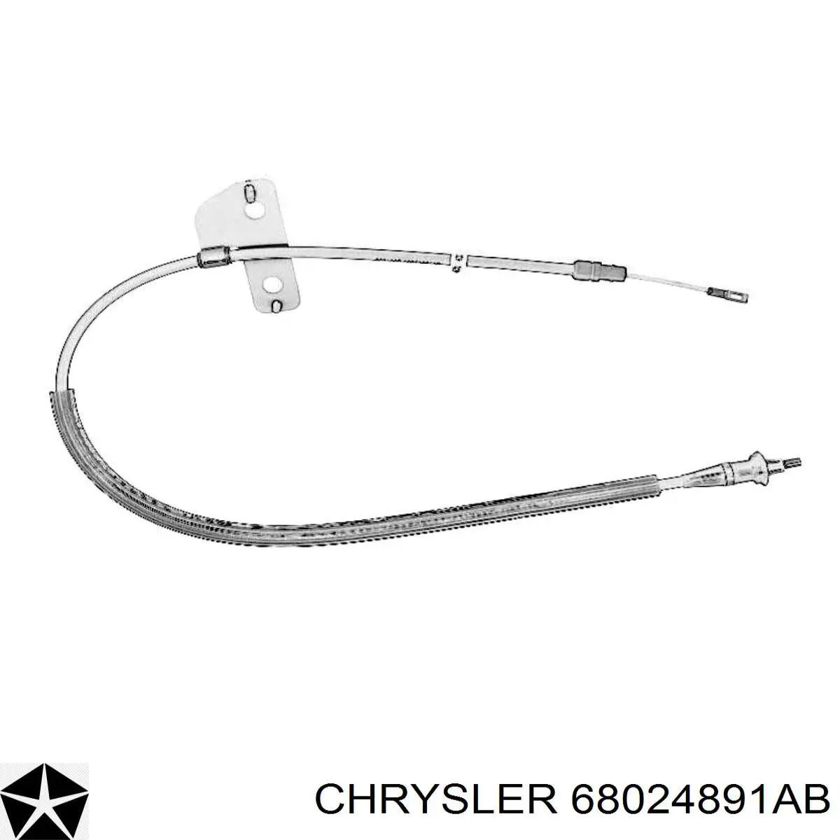 Трос ручного гальма задній, лівий BC96975 Raybestos