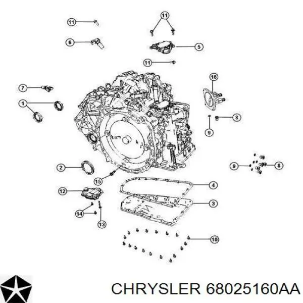  Chrysler 68025160AA ціна, від 43.76 USD