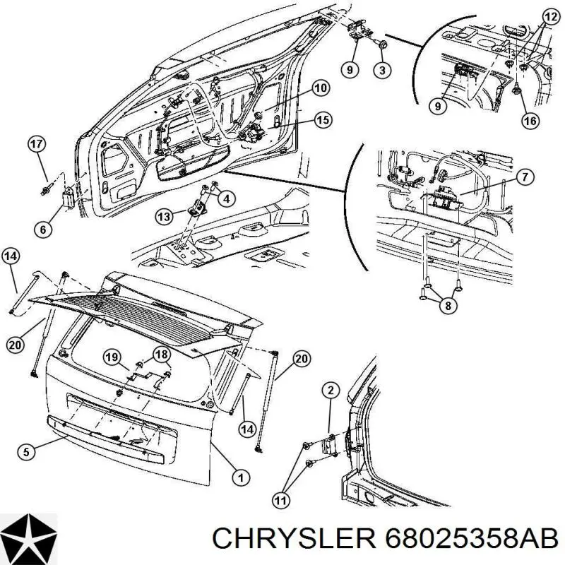 Купити 68025358AB Chrysler 