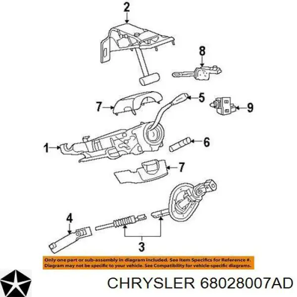  K68028007AB Fiat/Alfa/Lancia