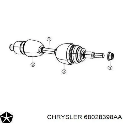 Купити 68028398AA Chrysler Вісь передня в зборі