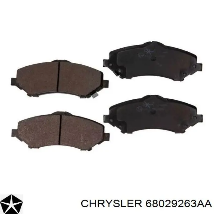 68029263AA Chrysler Передні гальмівні колодки