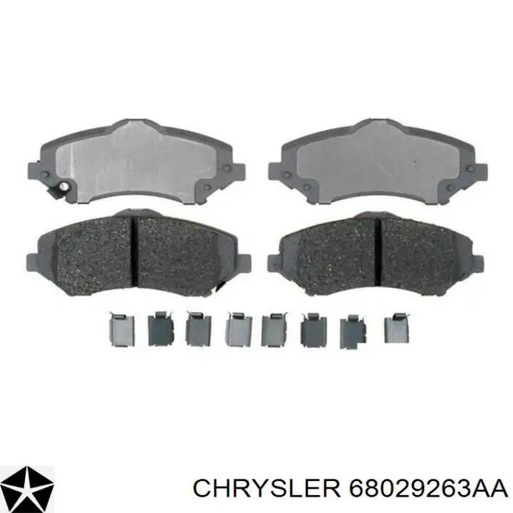 Передні тормозні колодки 68029263AA Chrysler