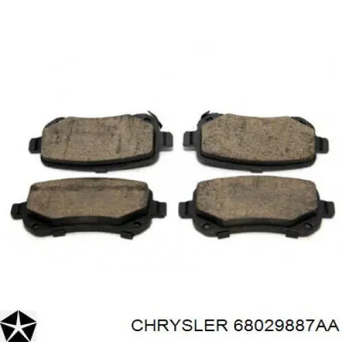 Задні дискові колодки Chrysler 68029887AA