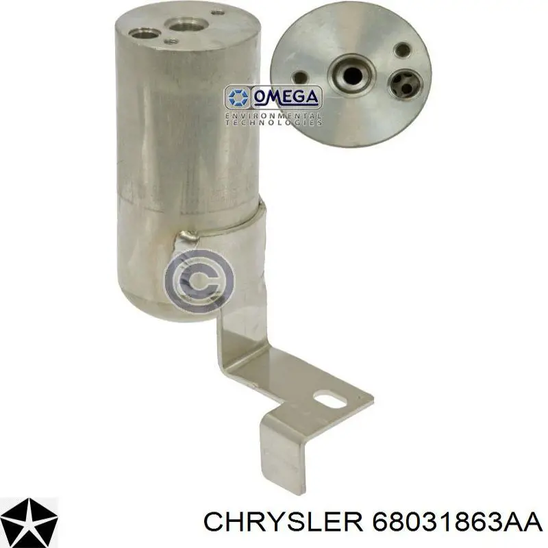 Ресивер-осушувач кондиціонера Chrysler 68031863AA ціна, від 28.49 USD