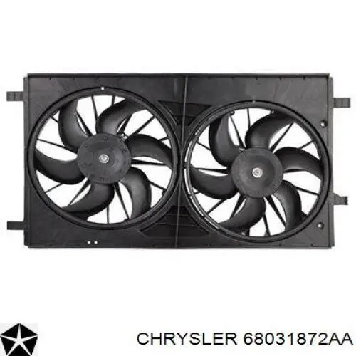 Вентилятор / крильчатка радіатора охолодження, правий Chrysler 68031872AA ціна, від 74.85 USD