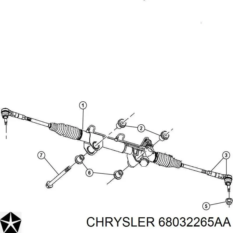 68032265AA Chrysler Тяги кермові