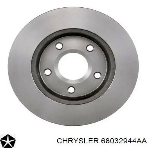 Диск переднього гальма Chrysler 68032944AA ціна, від 43.46 USD