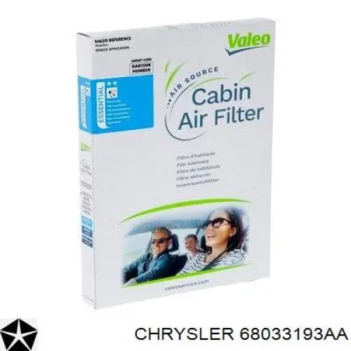 Купити 68033193AA Chrysler Фільтр салону вугільний