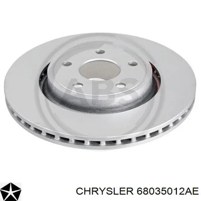 Диск переднього гальма Chrysler 68035012AE ціна, від 102.22 USD