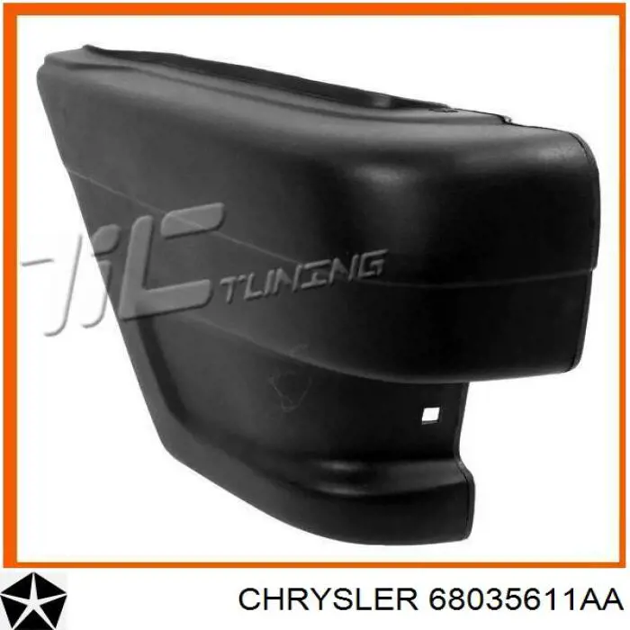 Кожух бампера заднього Chrysler 68035611AC ціна, від 164.79 USD