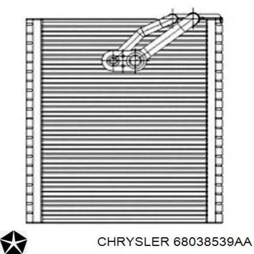 68038528AA Chrysler радіатор кондиціонера салонний, випарник