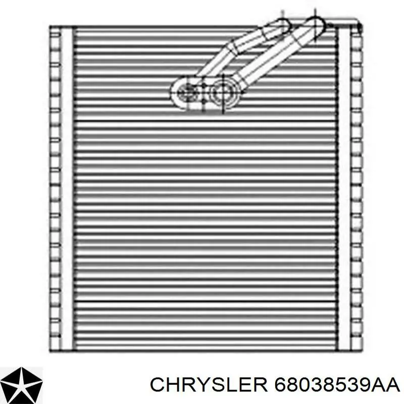 Випаровувач кондиціонера Chrysler 68038539AA ціна, від 8.23 USD