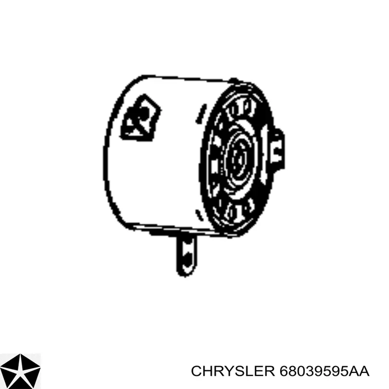 68039595AA Chrysler Вентилятор / крильчатка радіатора охолодження