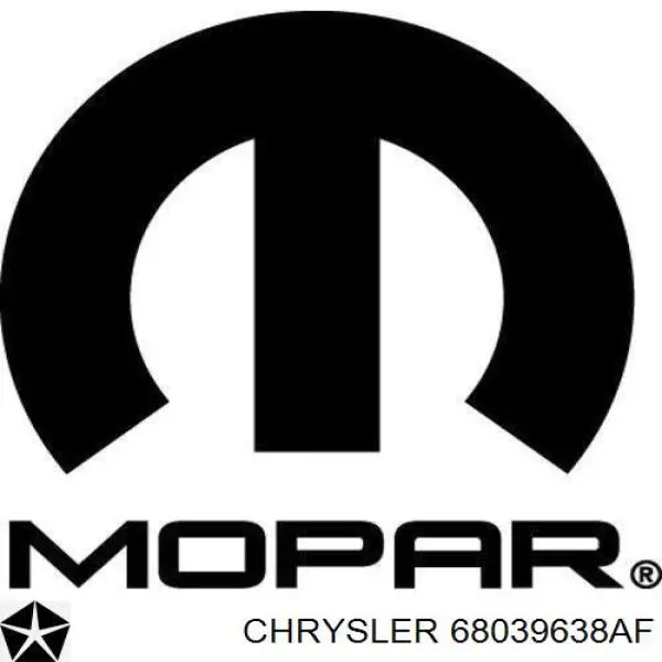 Амортизатор передній, правий 68039638AF Chrysler