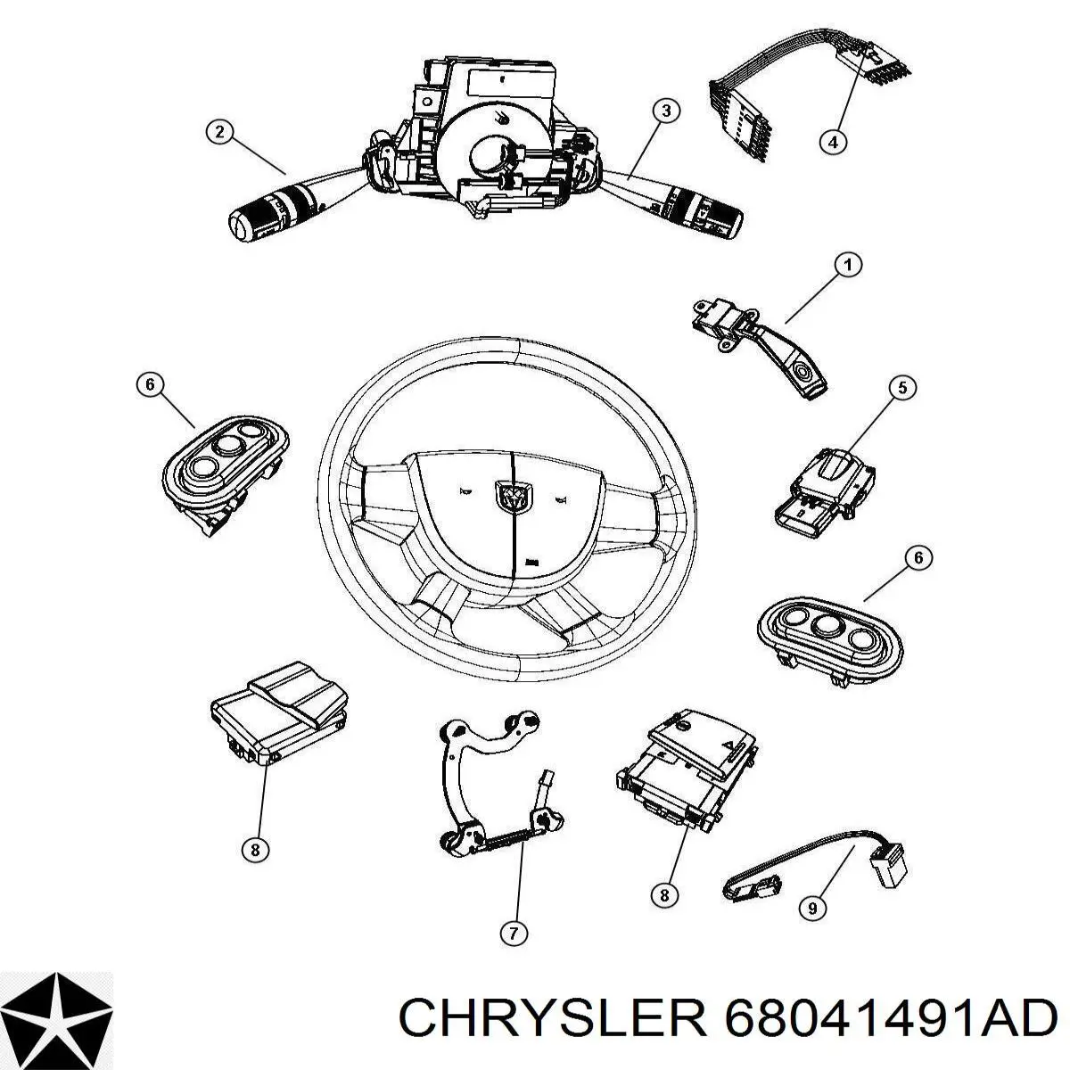 Купити 68041491AD Chrysler 