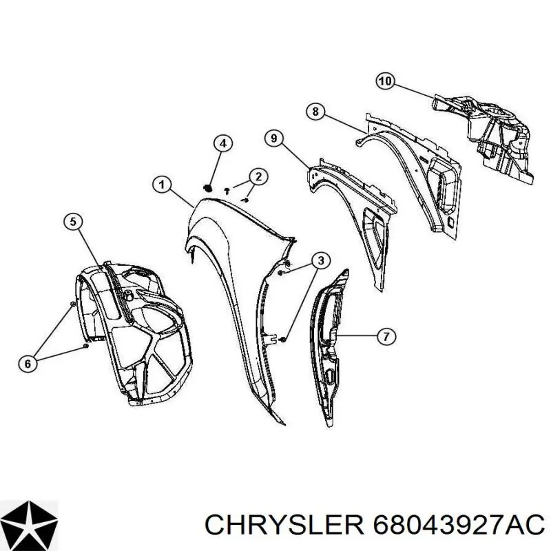 Купити 68043927AC Chrysler 