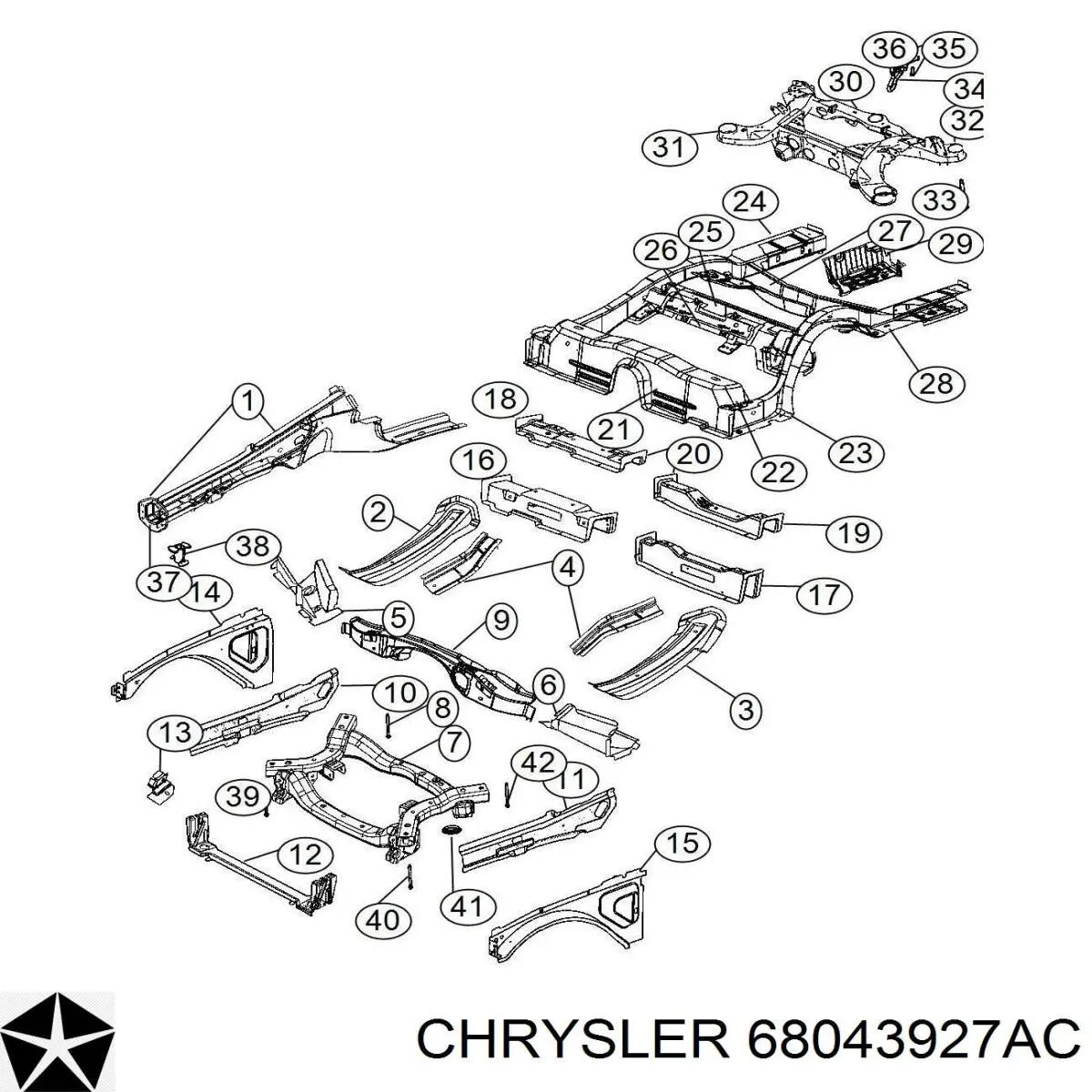  68043927AC Chrysler