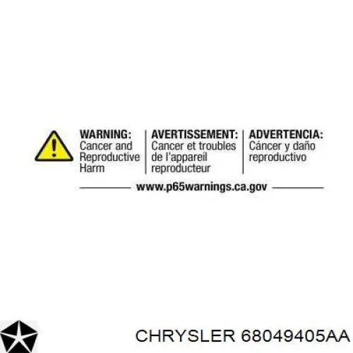 Радіатор основний Chrysler 68049405AA ціна, від 136.04 USD